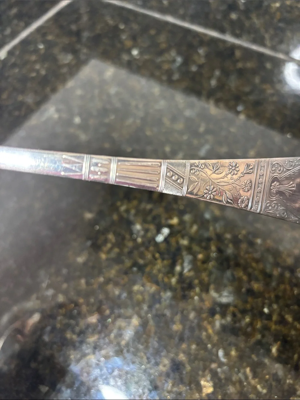 1847 Roger’s Brothers Silver Plated 13” Soup Ladle Embossed “R”